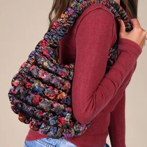 NATURAL LIFE Puffy Velvet Fit-It-All Bag